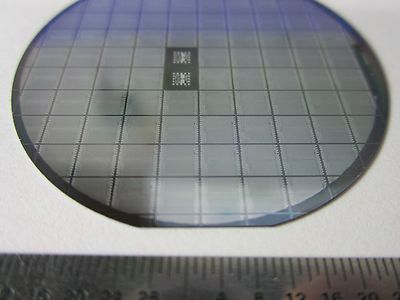 SILICON WAFER CIRCUITRY SINGLE CRYSTAL LASER OPTICS BIN#35-38