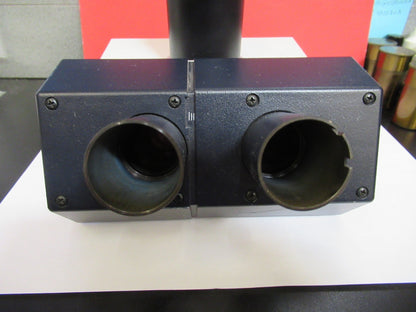 LEICA LEITZ GERMANY DMRB TRINOCULAR HEAD MICROSCOPE PART AS PICTURED T5-A-03