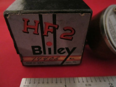 Vintage Wwii Bliley Electric Co. Quartz Crystal HF2 14405 Kc + Box + Instructions