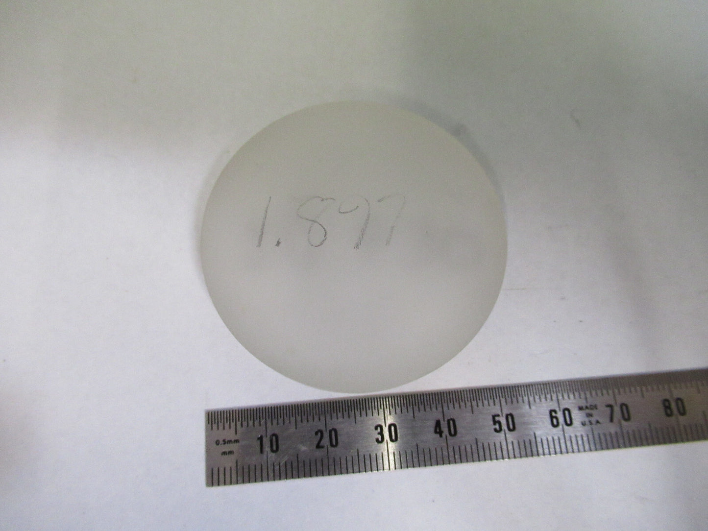 OPTICAL UNFINISHED concave CONVEX BK7 GLASS OPTICS UNCOATED AS PICTURED &s2-c-15