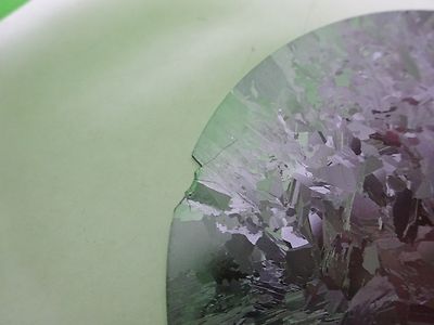 Semiconductor Wafer Silicon with Twining [cracked]