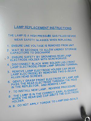 OPTICAL EG&G ELECTRO OPTICS HIGH VOLTAGE STROBE MACHINE VISION LASER BIN#30