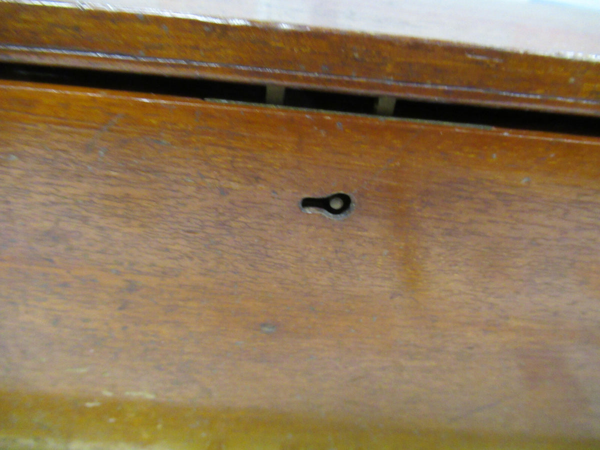 EMPTY BECK UK WOOD CABINET ANTIQUE MICROSCOPE PART AS PICTURED #TB-3