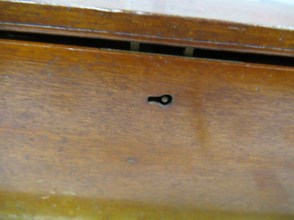 EMPTY BECK UK WOOD CABINET ANTIQUE MICROSCOPE PART AS PICTURED #TB-3