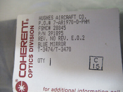 Optical Hughes Aircraft Coated High End Glass Optics Coherent