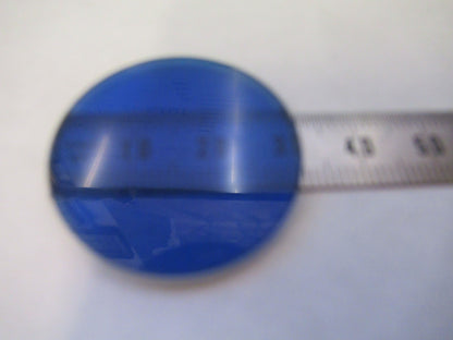 ZEISS GERMANY GLASS FILTER BLUE B12 GERMANY MICROSCOPE PART AS PICTURED V8-B-09