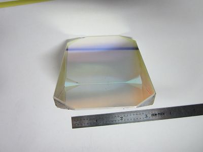 Optical Huge Prism Coated [chips on corners] Laser Optics