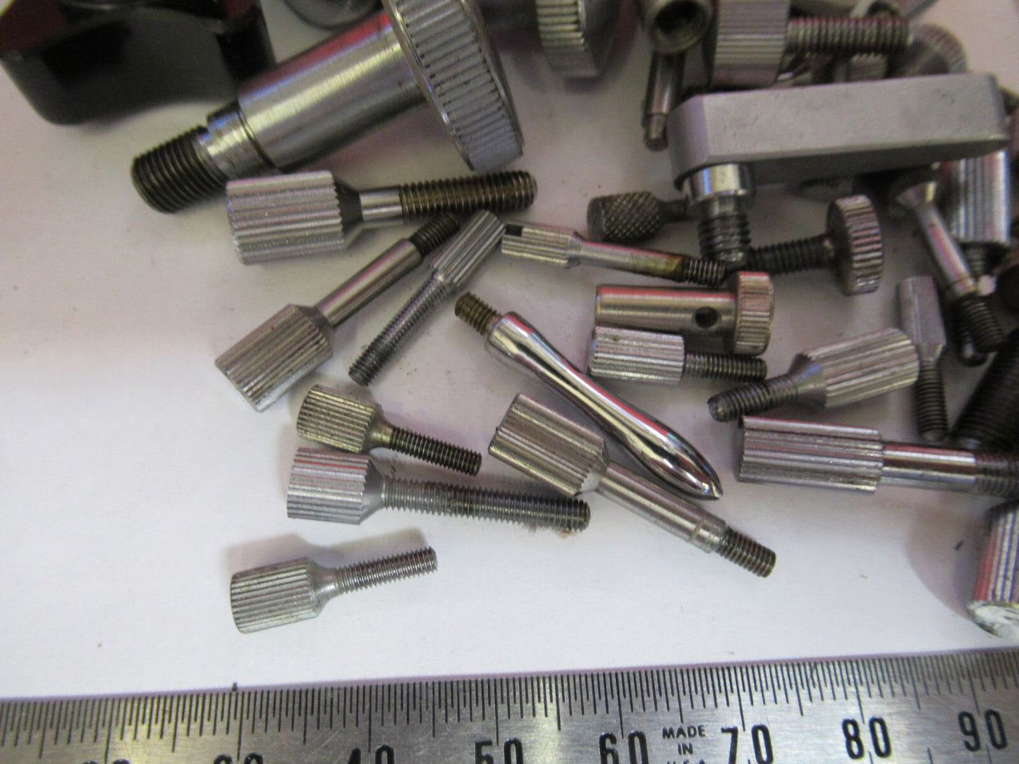HUGE LOT ASSORTED SCREWS LEITZ BAUSCH ETC MICROSCOPE PART AS PICTURED T9-A-66