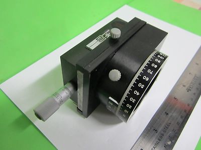 OPTICAL KARL LAMBRECHT POLARIZER PRISM ROTABLE MICROMETER AS IS OPTICS BIN#65-05