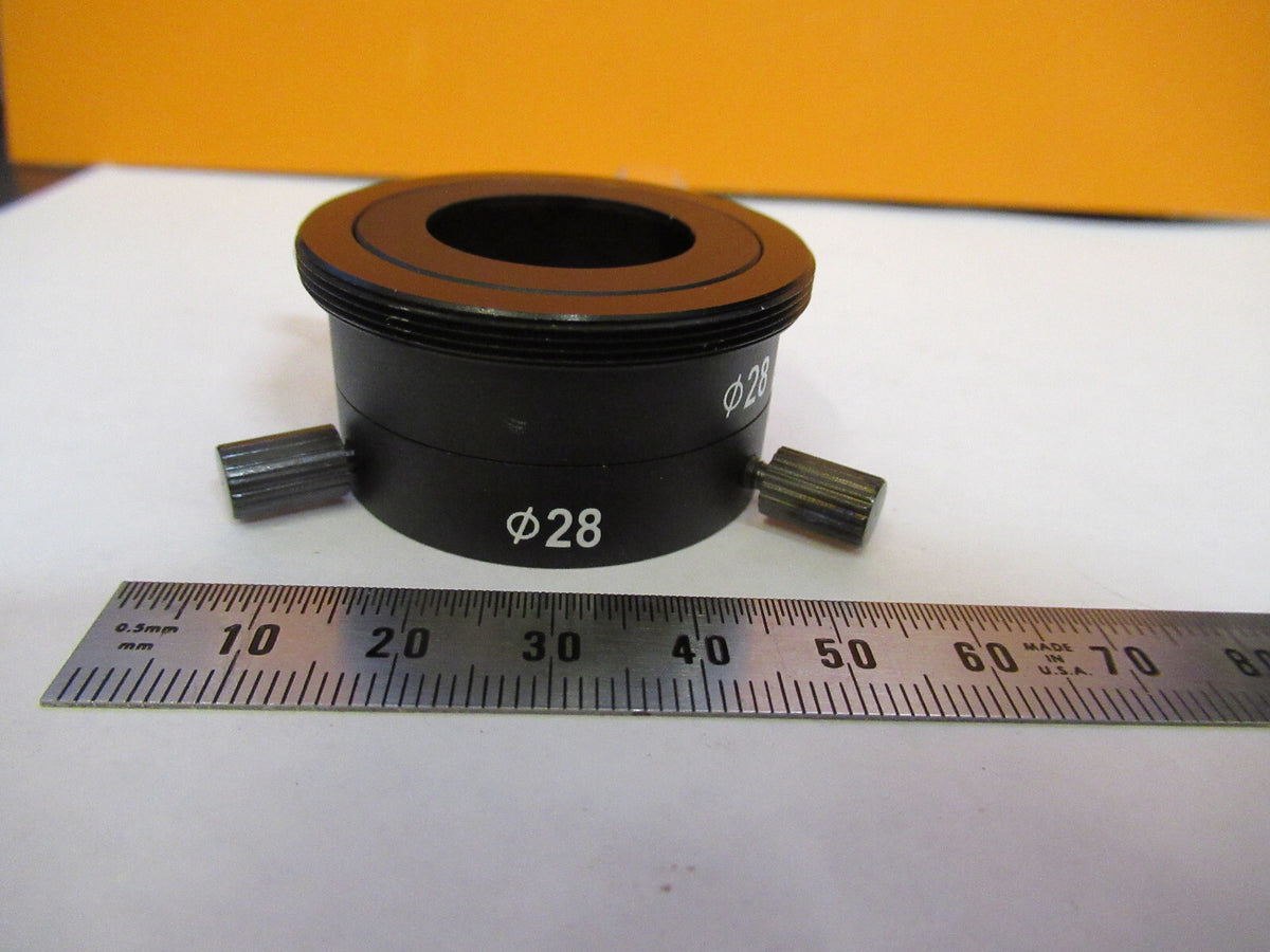 MOTIC 28mm ADAPTER CAMERA MICROSCOPE PART AS PICTURED 72-C-03