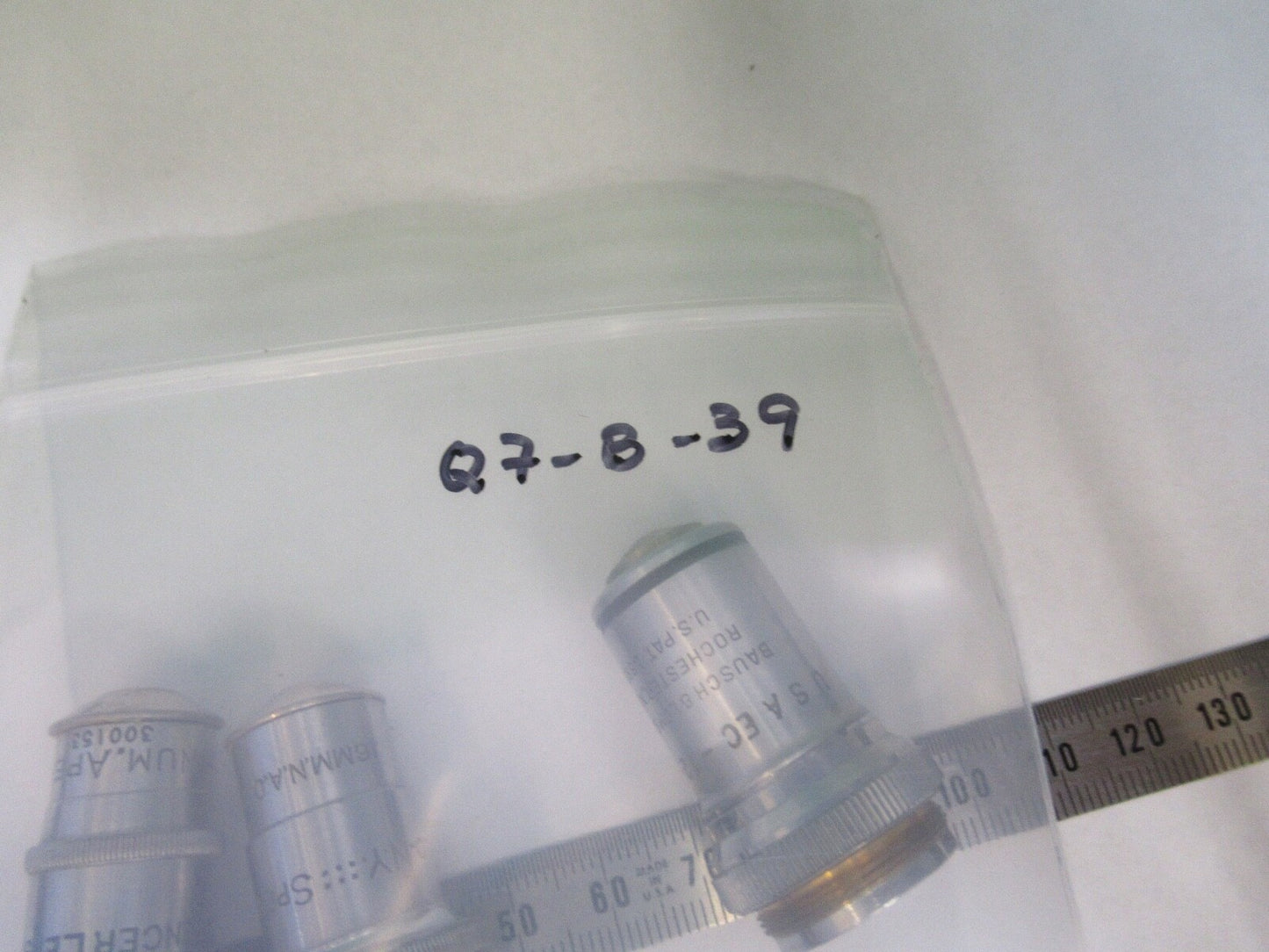 LOT OBJECTIVES BAUSCH LOMB SPENCER MICROSCOPE PART AS PICTURED Q7-B-39