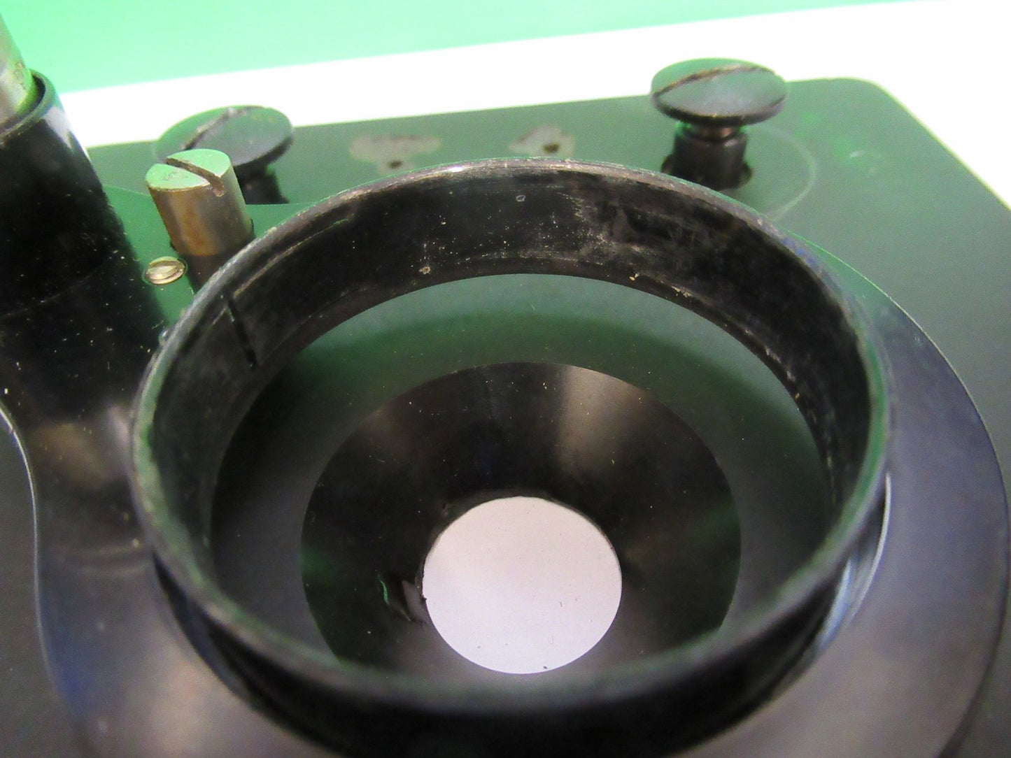 SPENCER AO ANTIQUE STAGE TABLE OLD MICROSCOPE PART AS PICTURED T5-A-74