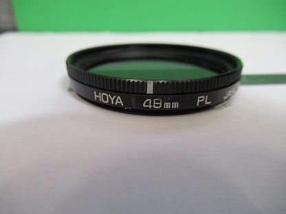 OPTICAL GLASS Hoya polarizer pol 49mm FILTER OPTICS AS PICTURED 98-A-04