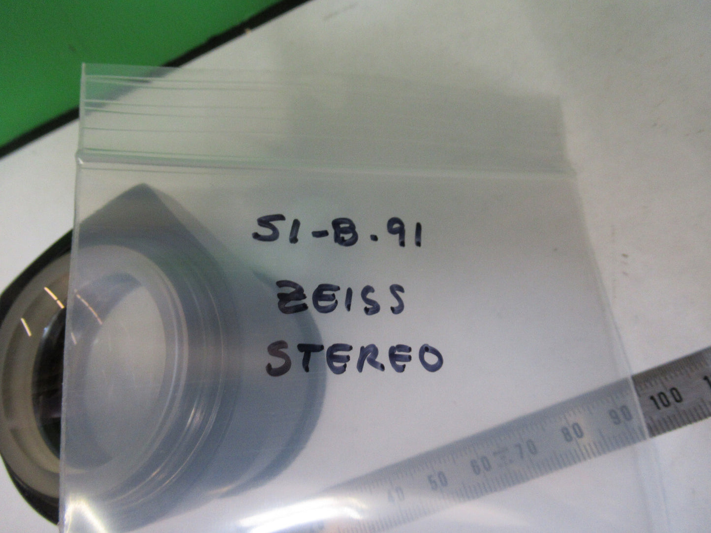 CARL ZEISS GERMANY OPTICS STEREO OBJECTIVE MICROSCOPE PART AS PICTURED S1-B-91