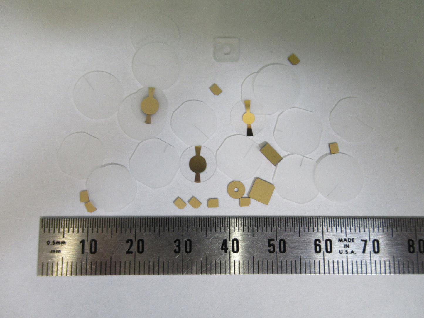 Lot Blanks Piezoelectric Quartz Crystal X-y-cut Gold Coated Piezo Sensor