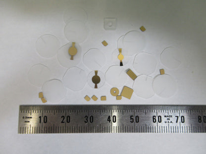 Lot Blanks Piezoelectric Quartz Crystal X-y-cut Gold Coated Piezo Sensor