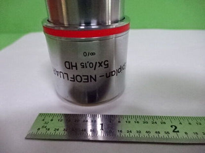 MICROSCOPE ZEISS GERMANY OBJECTIVE EPIPLAN NEOFLUAR 5X HD 442324 AS IS #AI-A-03