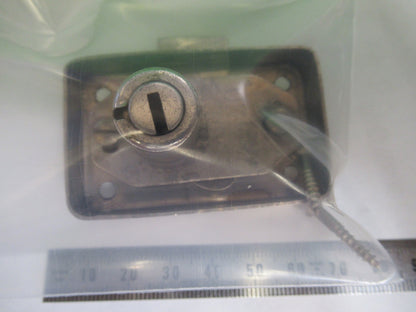 LOCK BAUSCH LOMB ANTIQUE LOCK WITHOUT KEY MICROSCOPE CASE AS PICTURED T5-A-84