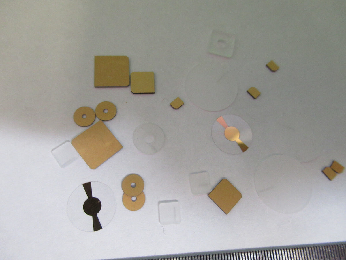 Lot Blanks Piezoelectric Quartz Crystal X-y-cut Gold Coated Piezo Sensor