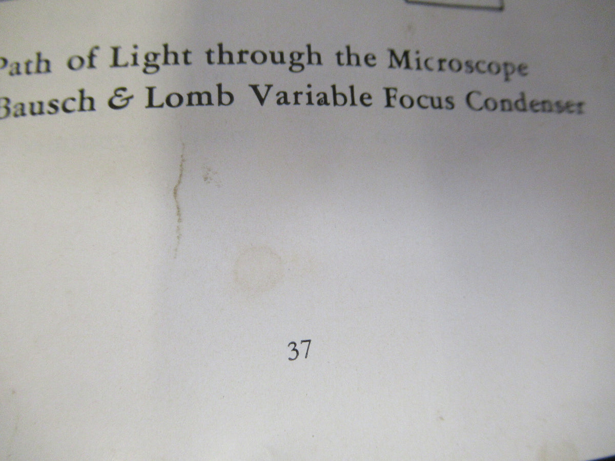 Antique Bausch & Lomb Use of Microscope Booklet 1932-49 Part