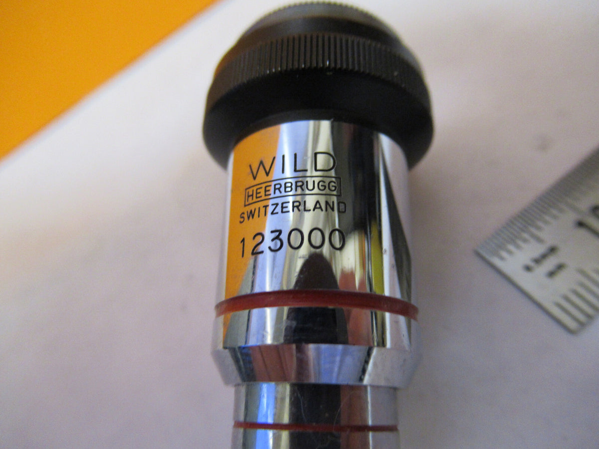 WILD HEERBRUGG SWISS OBJECTIVE HI 100X MICROSCOPE PART AS PICTURED Y3-A-49