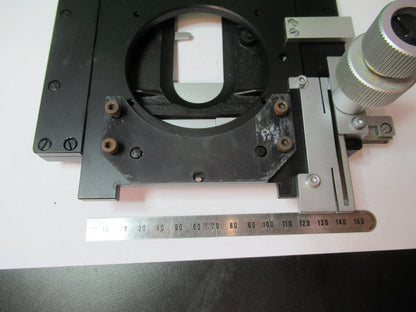 LEITZ WETZLAR LABORLUX XY STAGE TABLE MICROSCOPE PART AS PICTURED G5-A-21
