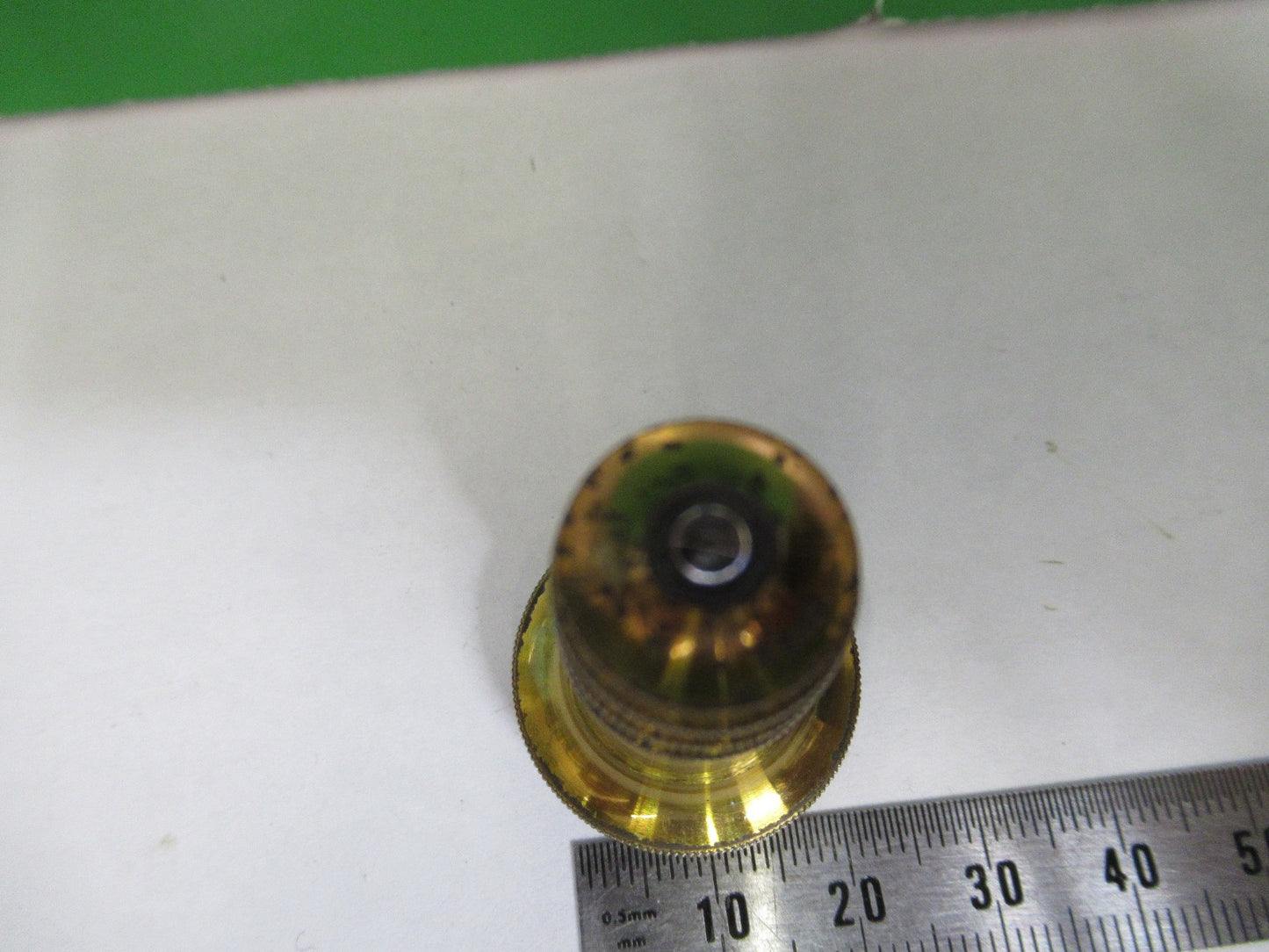 ANTIQUE BRASS OBJECTIVE CARL ZEISS 1900's RARE OPTICS MICROSCOPE PART F3-B-17