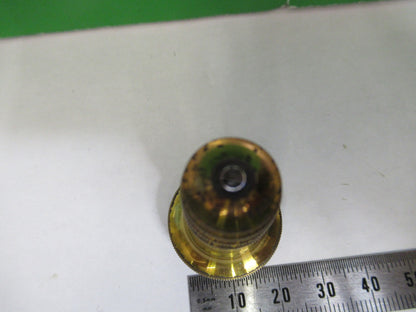 ANTIQUE BRASS OBJECTIVE CARL ZEISS 1900's RARE OPTICS MICROSCOPE PART F3-B-17