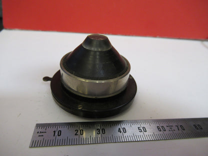 Antique Bausch & Lomb Condenser + Iris Optics Microscope Part