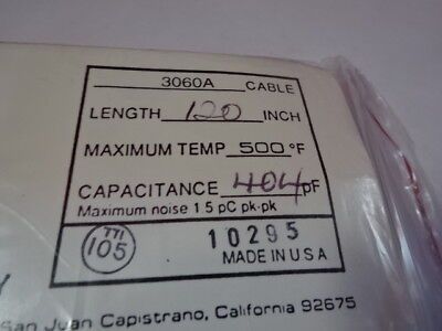 CABLE for MEGGITT ENDEVCO LOW NOISE 3060A ACCELEROMETER VIBRATION SENSOR #7-DT
