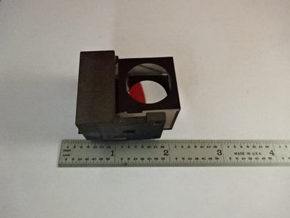 GLASS PRISM OLYMPUS JAPAN HEAD OPTICS MICROSCOPE PART AS IS &2-A-08