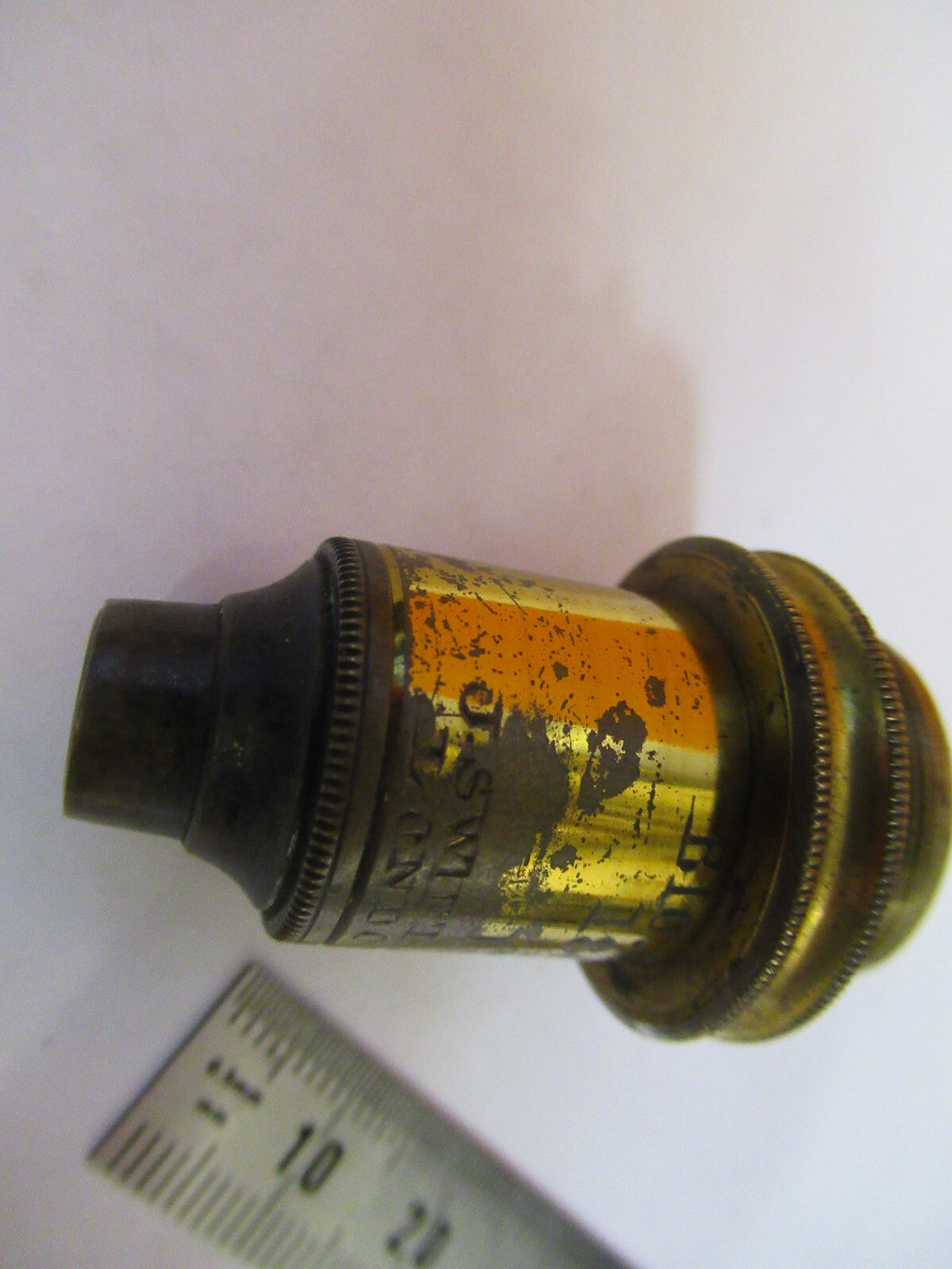 ANTIQUE SWIFT LONDON LENS BRASS OBJECTIVE MICROSCOPE AS PICTURED 47-FD-05