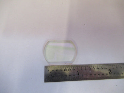 OPTICAL COATED RACETRACK FLAT LENS LASER OPTICS MIL SPEC AS PICTURED &3-FT-X39