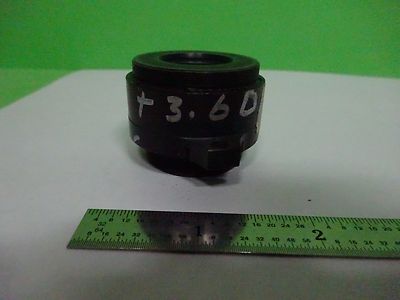 MICROSCOPE PART REICHERT LEICA POLYVAR LENS BRASS MOUNTED OPTICS AS IS #Y3-05