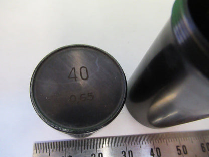 CARL ZEISS GERMANY EMPTY BRASS OBJECTIVE 40 CANISTER MICROSCOPE PART  B7-B-20