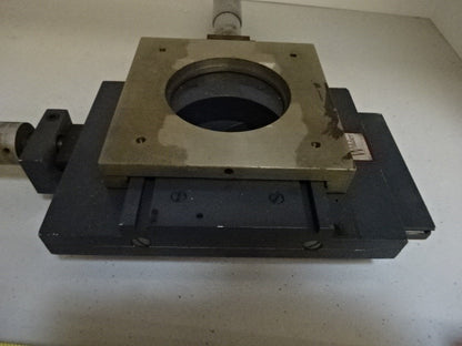 WILDER OPTO-METRIC TOOLS XY MICROMETER STAGE TABLE GERMANY AS IS #TC-1