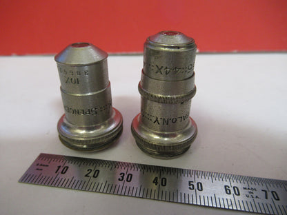 Lot Antique American Optical Co. Spencer Lens Co. Objectives Optics Microscope Part
