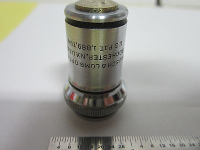 Microscope Vintage Part Optical Objective Bausch & Lomb 97X Optics Stk