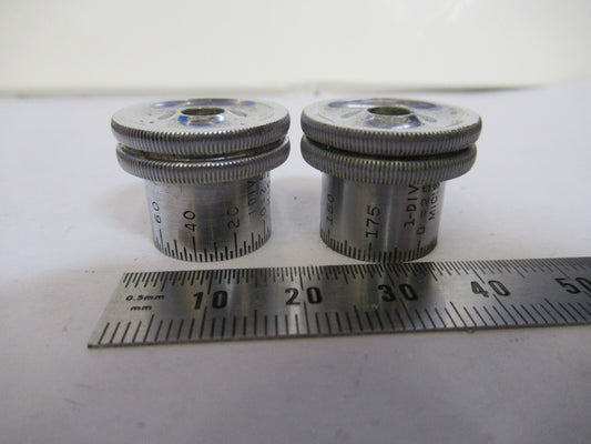 Spencer Lens Co. American Optical Co. Set of Knobs Sub Stage Microscope Part