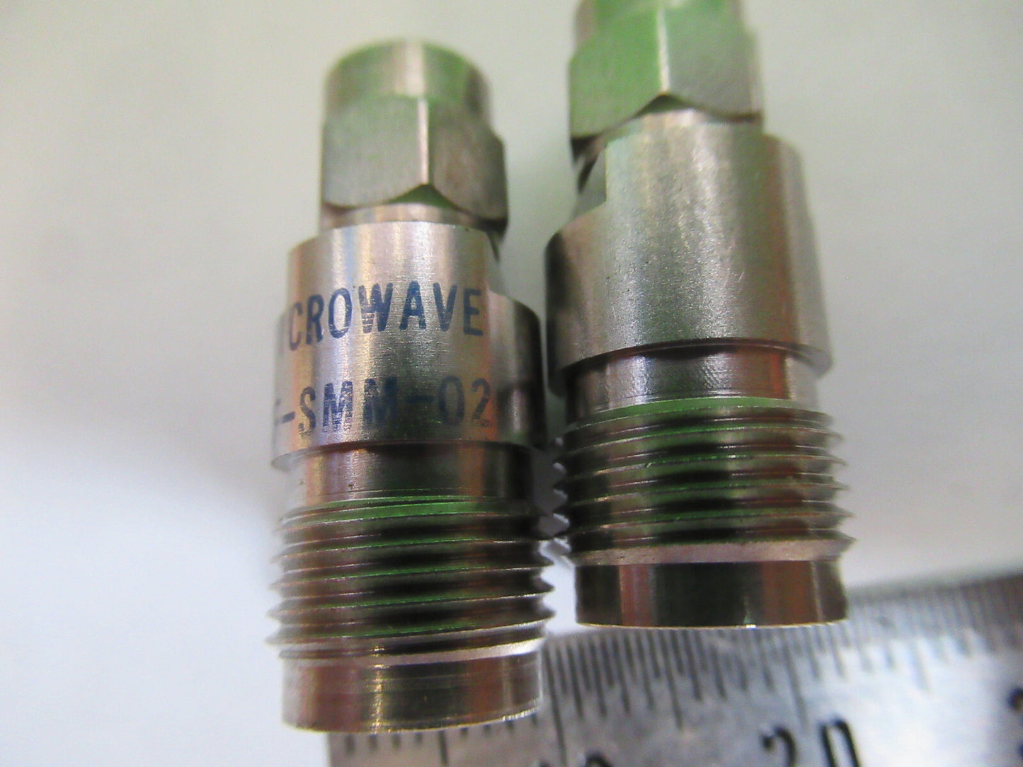 RF MIDWEST MICROWAVE PAIR SMA TNC ADT-2687-TF-SMM-02 AS PICTURED &Z5-A-03