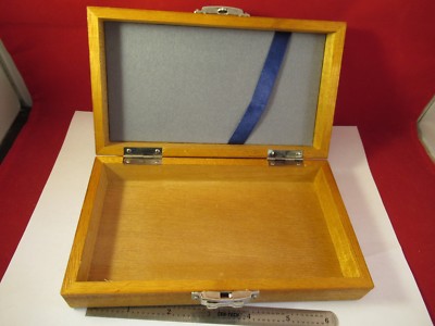 EMPTY MAHOGANY WOOD BOX RION ACCELEROMETER INSTRUMENTS JAPAN AS PICTURED #FT-1