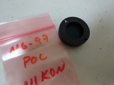 MICROSCOPE PART OPTICAL POL POLARIZER NIKON JAPAN OPTICS AS IS BIN#N6-97