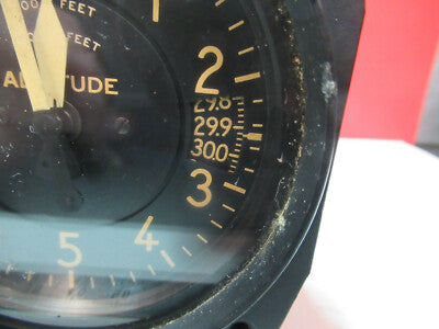 FOR PARTS ALTIMETER ALT KOLLSMAN 919-012020 AIRCRAFT TRAINER AS PICTURED C1-A-21