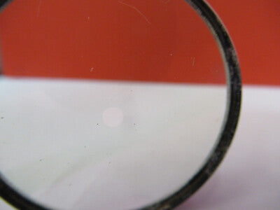OPTICAL MIL SPEC COATED LENS hole in middle uncoated OPTICS AS PICTURED &B6-A-15