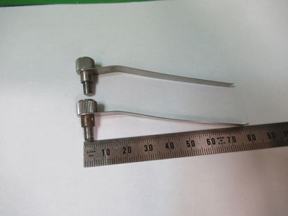 STEREO SPENCER AO PAIR of CLIPS STAGE MICROSCOPE AS PICTURED &R2-A-04