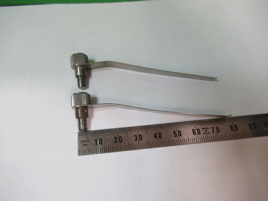 STEREO SPENCER AO PAIR of CLIPS STAGE MICROSCOPE AS PICTURED &R2-A-04