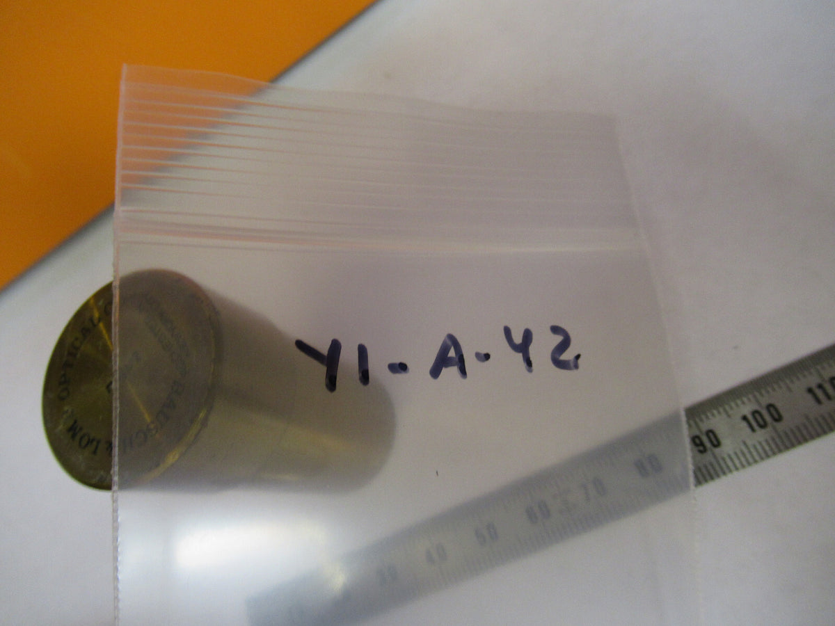 EMPTY BAUSCH LOMB BRASS OBJECTIVE CANISTER MICROSCOPE PART AS PICTURED Y1-A-42