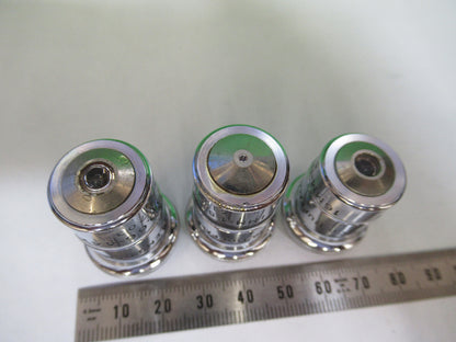 Lot Spencer Lens Co. Objective 10X 44X 95X Microscope Part Optics American Optical Co