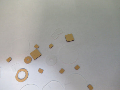 Lot Blanks Piezoelectric Quartz Crystal X-y-cut Gold Coated Piezo Sensor