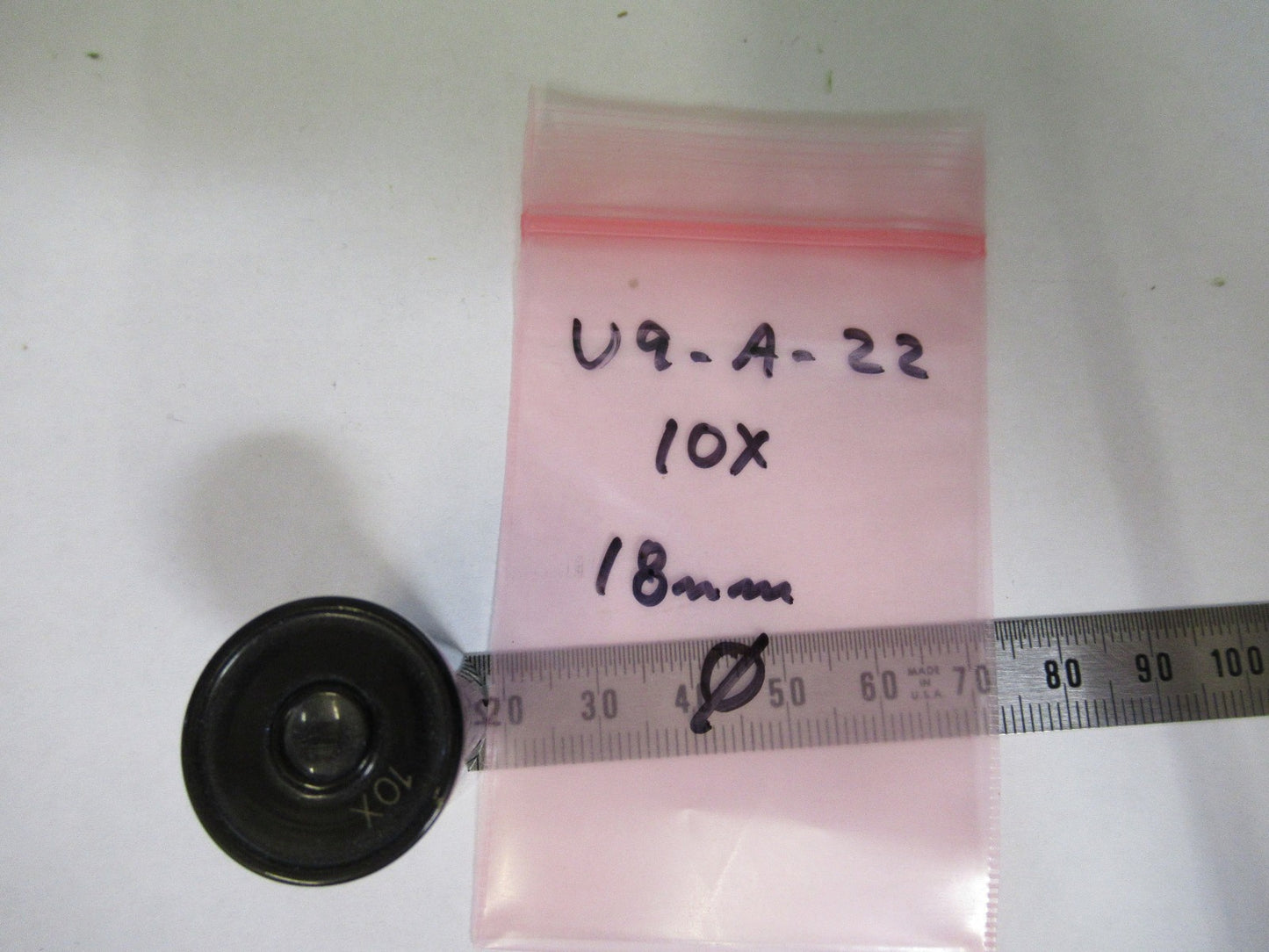 PRECISION JAPAN 10X OCULAR 18mm dia EYEPIECE MICROSCOPE PART AS PICTURED U9-A-22